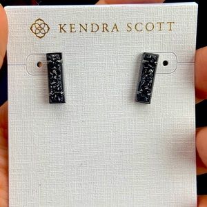 Kendra Drusy Lady Earrings in Gunmetal